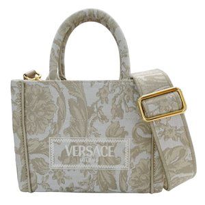 VERSACE Cream Shoulder Bag